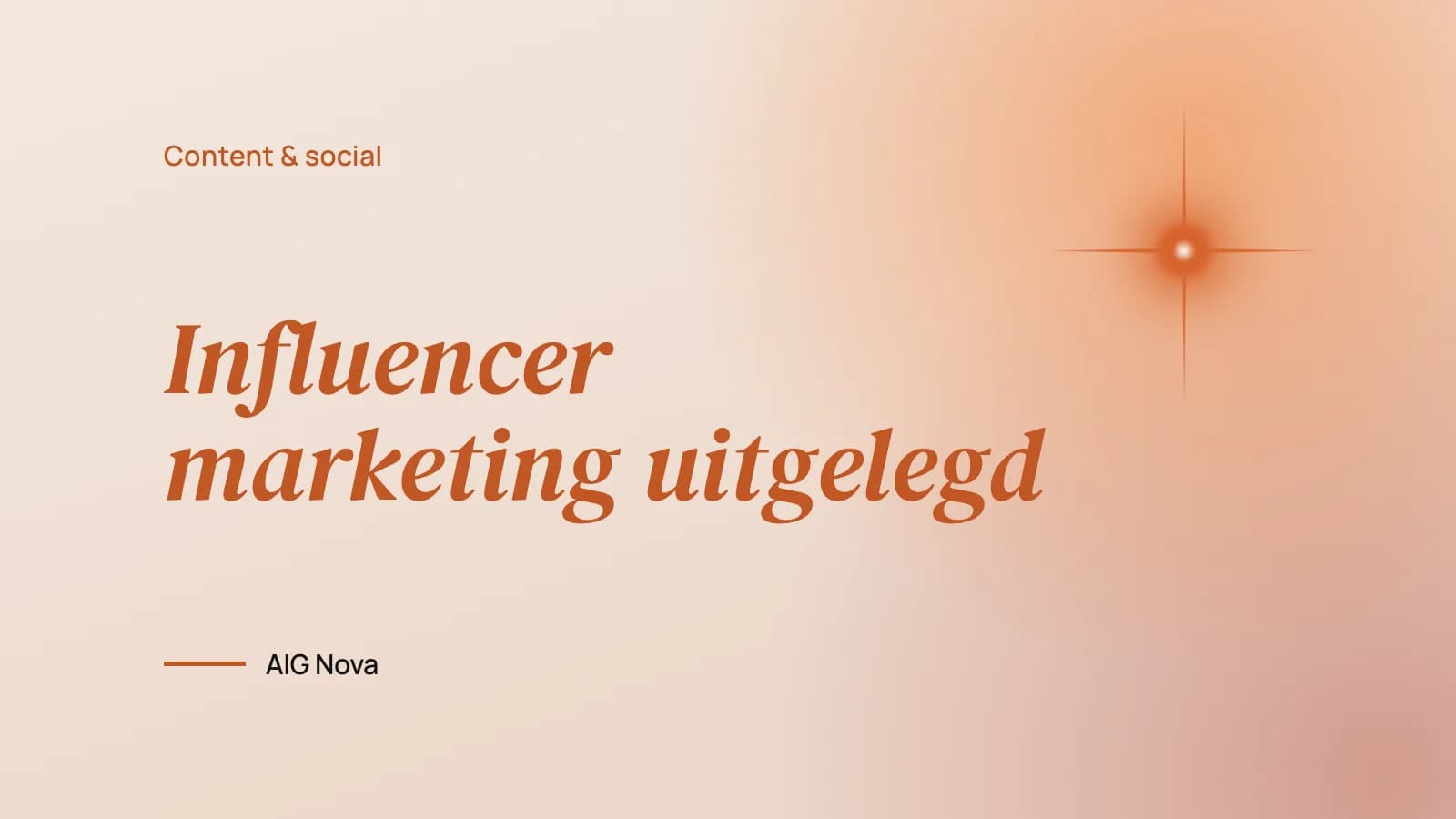 Influencer marketing uitgelegd
