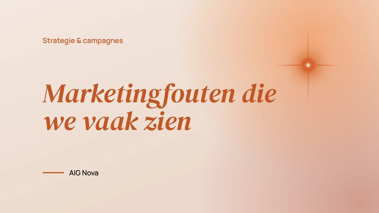 Marketingfouten die we vaak zien
