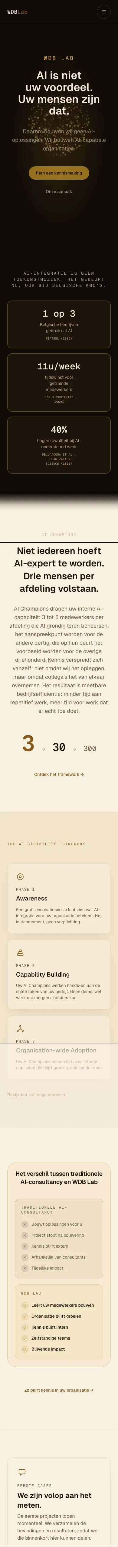 WDB Lab op een smartphone